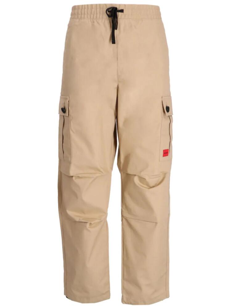 HUGO straight-leg cargo pants - Neutrals Cover