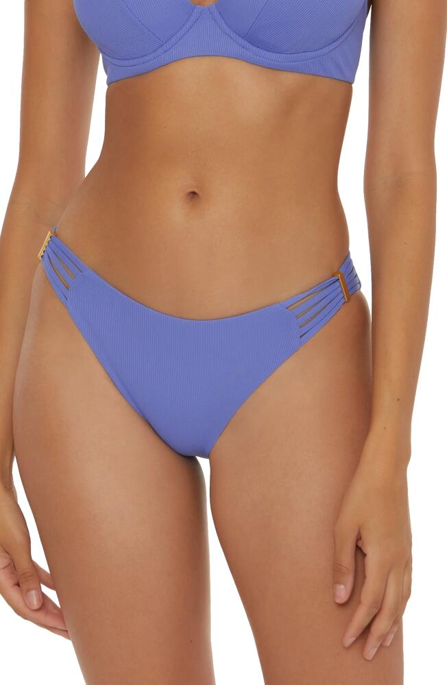 Becca Modern Edge Hipster Bikini Bottoms in Cornflower Cover