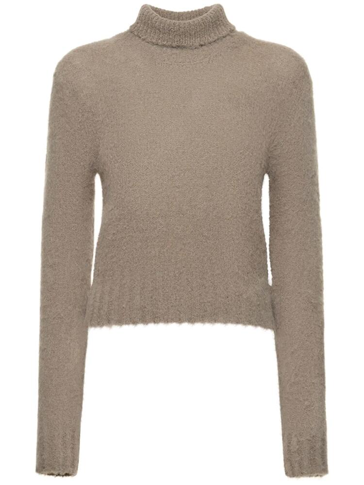 AMI PARIS Brushed Alpaca Blend Turtleneck Sweater Cover