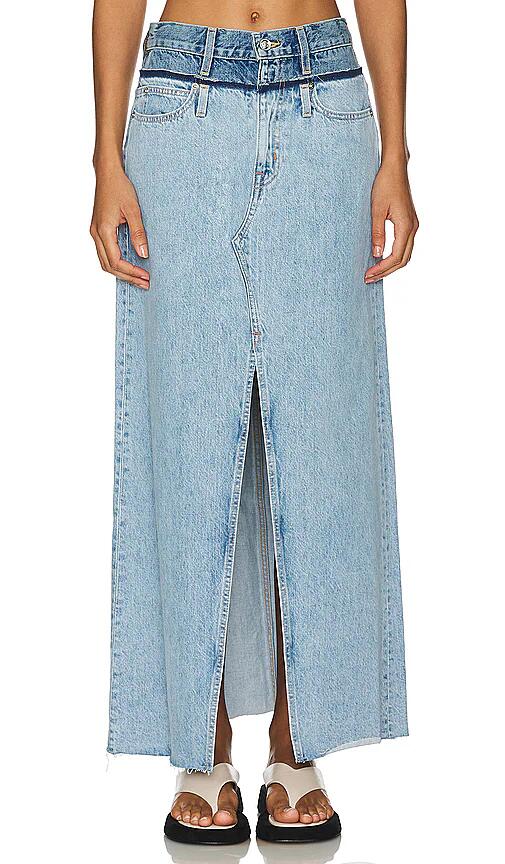 SLVRLAKE Re-work Dallas Midi Skirt in Blue Cover