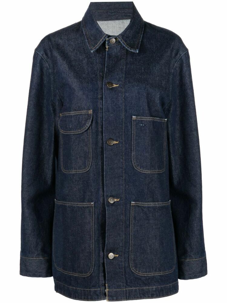 Maison Margiela contrast-stitch denim jacket - Blue Cover