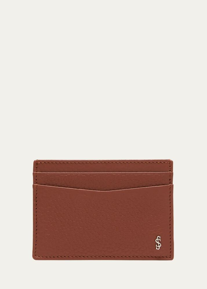 Serapian Men's Cachemire Leather Card Case Cover