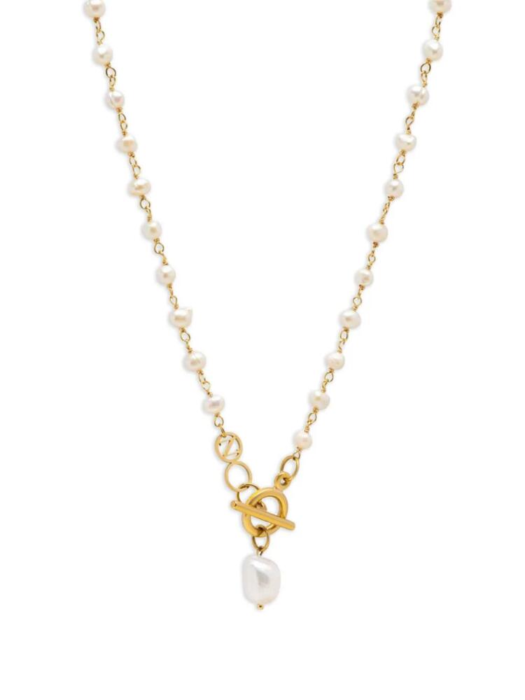 Nialaya Jewelry pearl-pendant necklace - Gold Cover