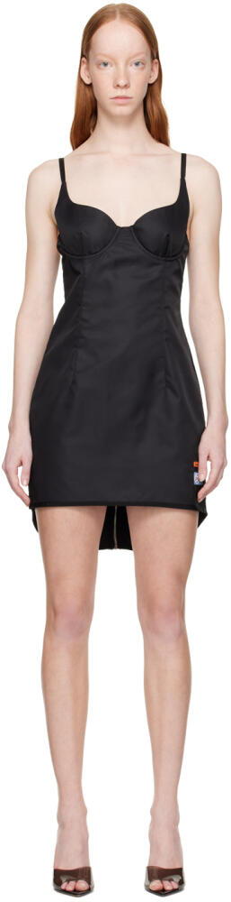 Heron Preston Black Ex-Ray Corset Mini Dress Cover