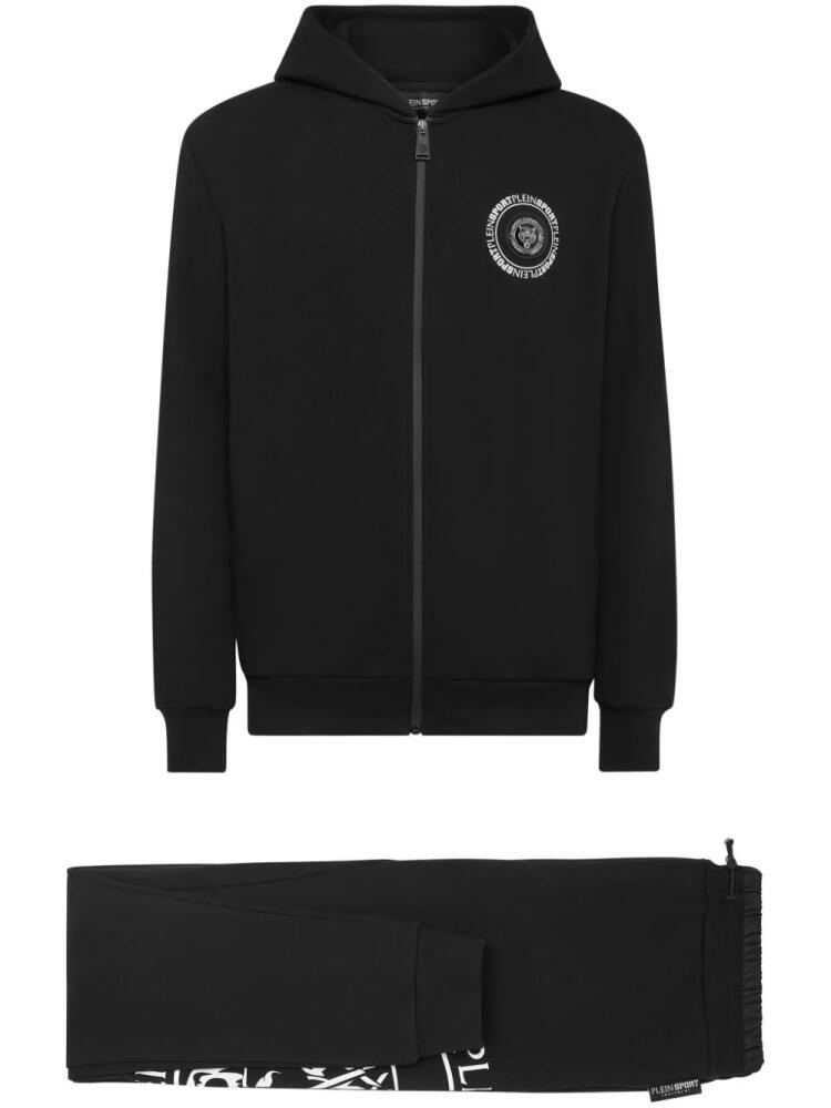 Plein Sport Tiger logo-print jersey tracksuit - Black Cover