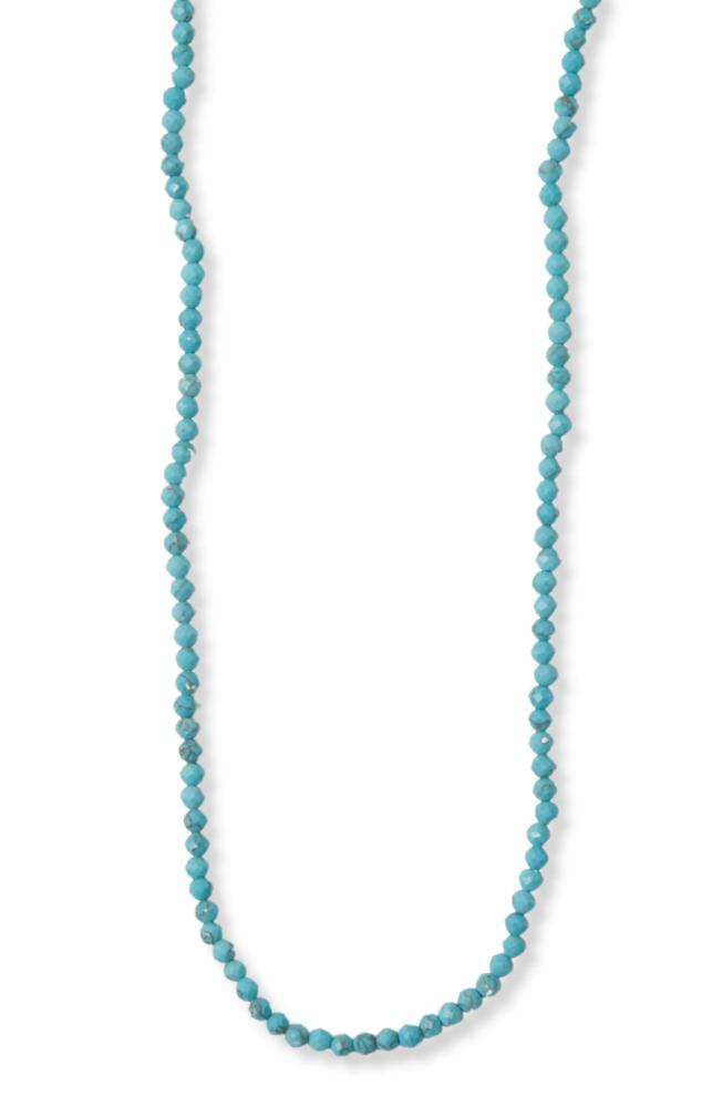 Argento Vivo Sterling Silver Turquoise Beaded Necklace Cover