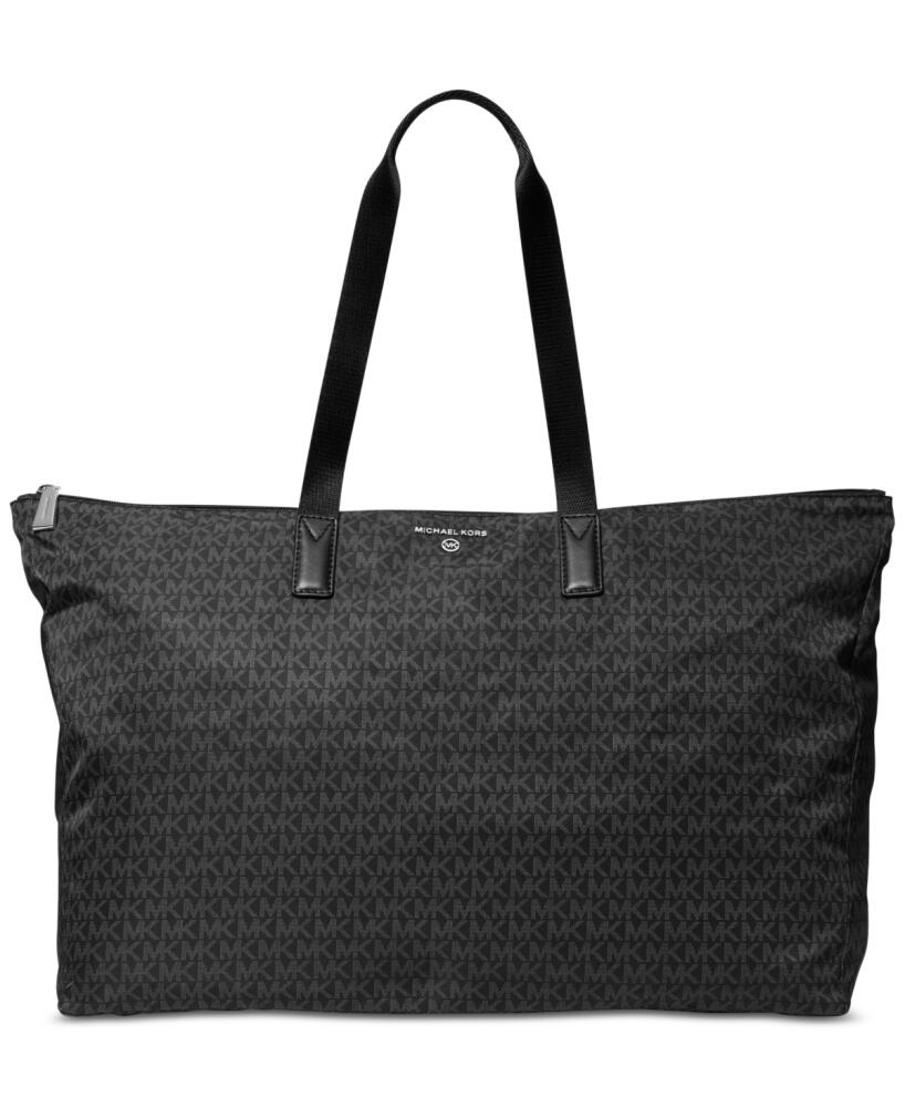 Michael Michael Kors Logo Jet Set Travel Large Packable Tote - Black Cover