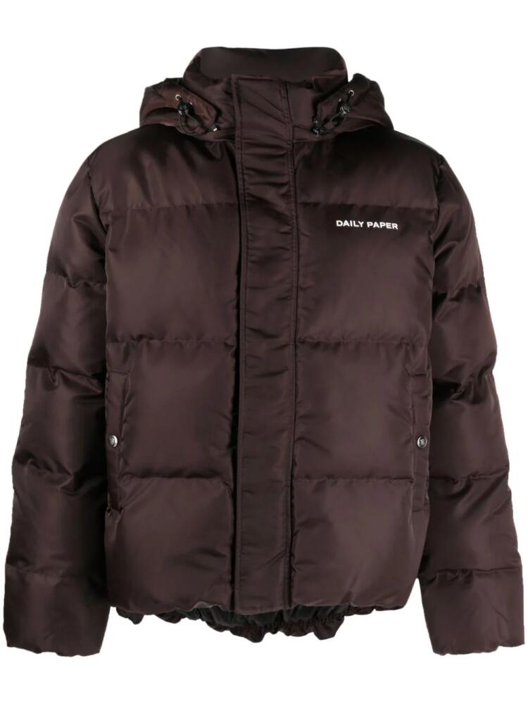 Daily Paper Epuffa hooded jacket - Brown Cover