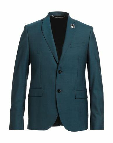 John Richmond Man Blazer Deep jade Virgin Wool Cover