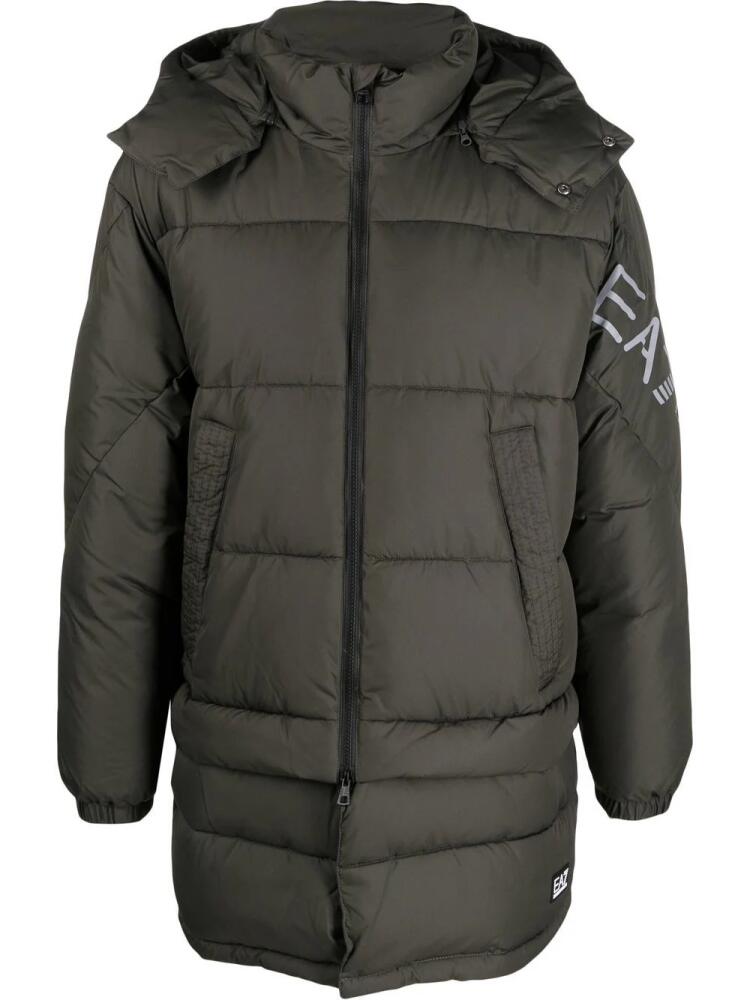 Ea7 Emporio Armani Mountain hooded padded coat - Green Cover