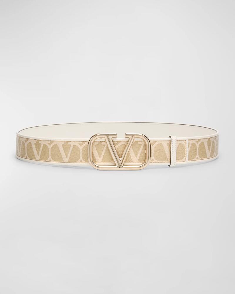 Valentino Toile Iconographe Mixed-Media Belt Cover