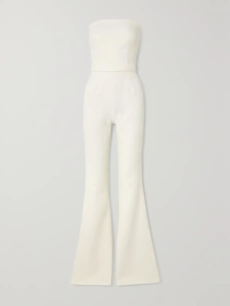 Safiyaa - Flysa Strapless Crepe Jumpsuit - Ivory Cover