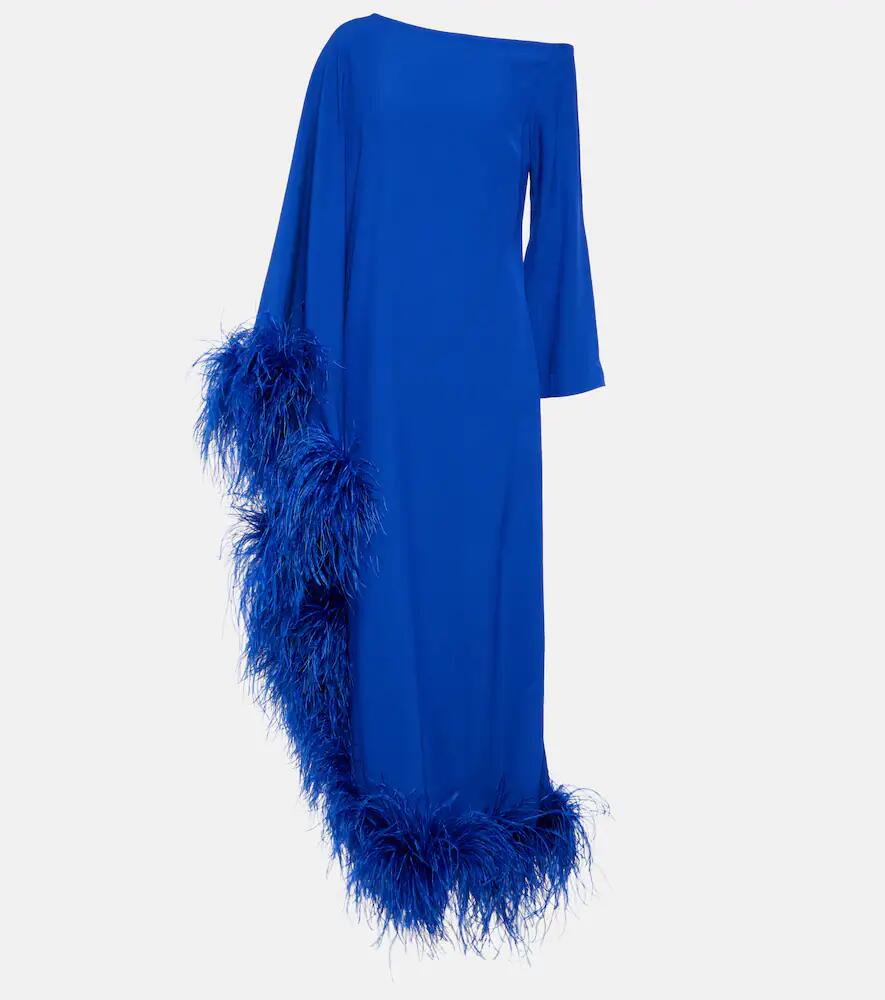 Taller Marmo Ubud Extravaganza feather-trimmed gown Cover