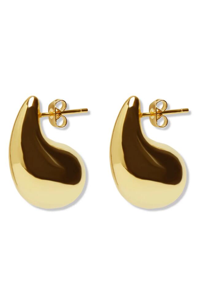 Argento Vivo Sterling Silver Teardrop Stud Earring in Gold Cover