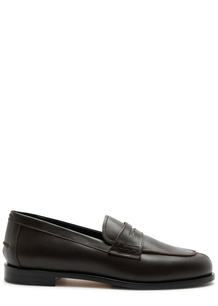 Aeyde Oscar 25 Leather Loafers - Brown Cover