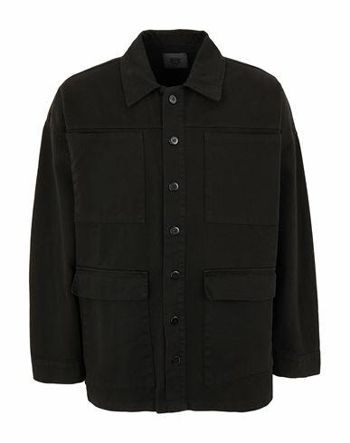 8 By Yoox Unisex Cotton Oversize Jacket Shirt Black Cotton Cover