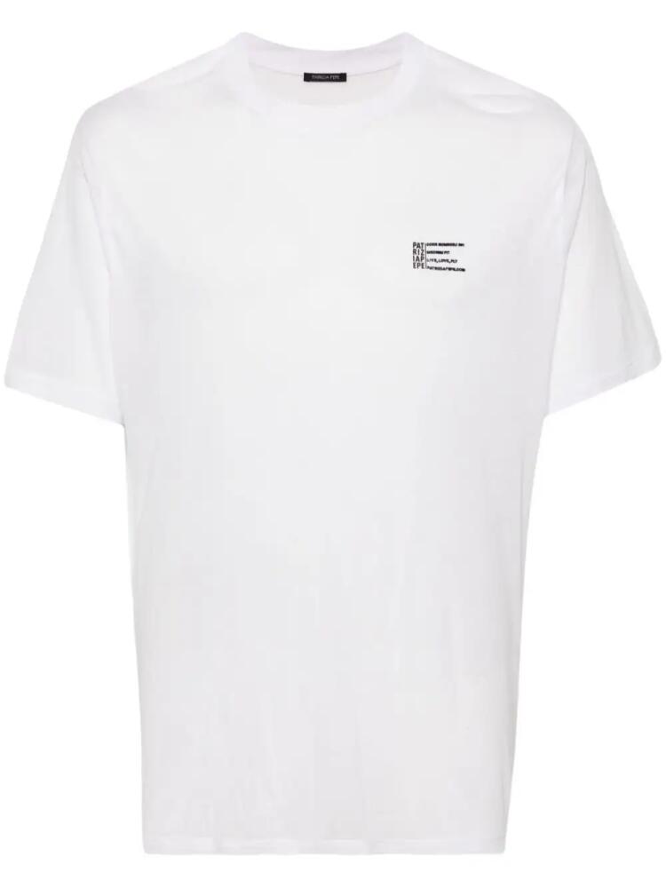 Patrizia Pepe logo-print lightweight T-shirt - White Cover