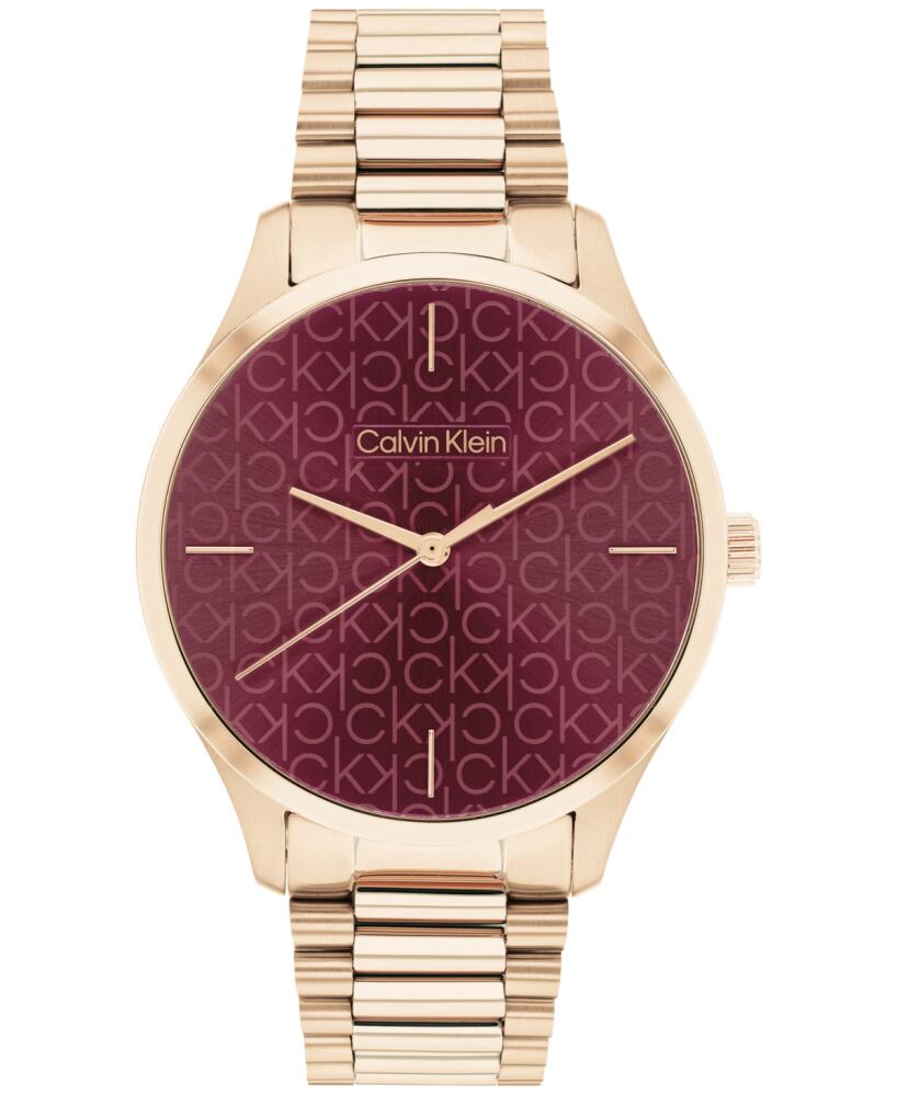 Calvin Klein Women's Carnation Gold-Tone Stainless Steel Bracelet Watch 35mm - Carnation Gold Cover