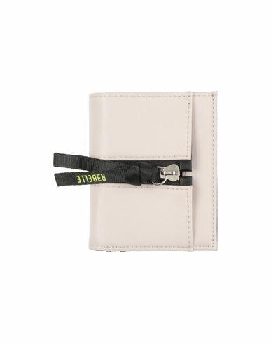 Rǝbelle Woman Wallet Light grey Polyester Cover