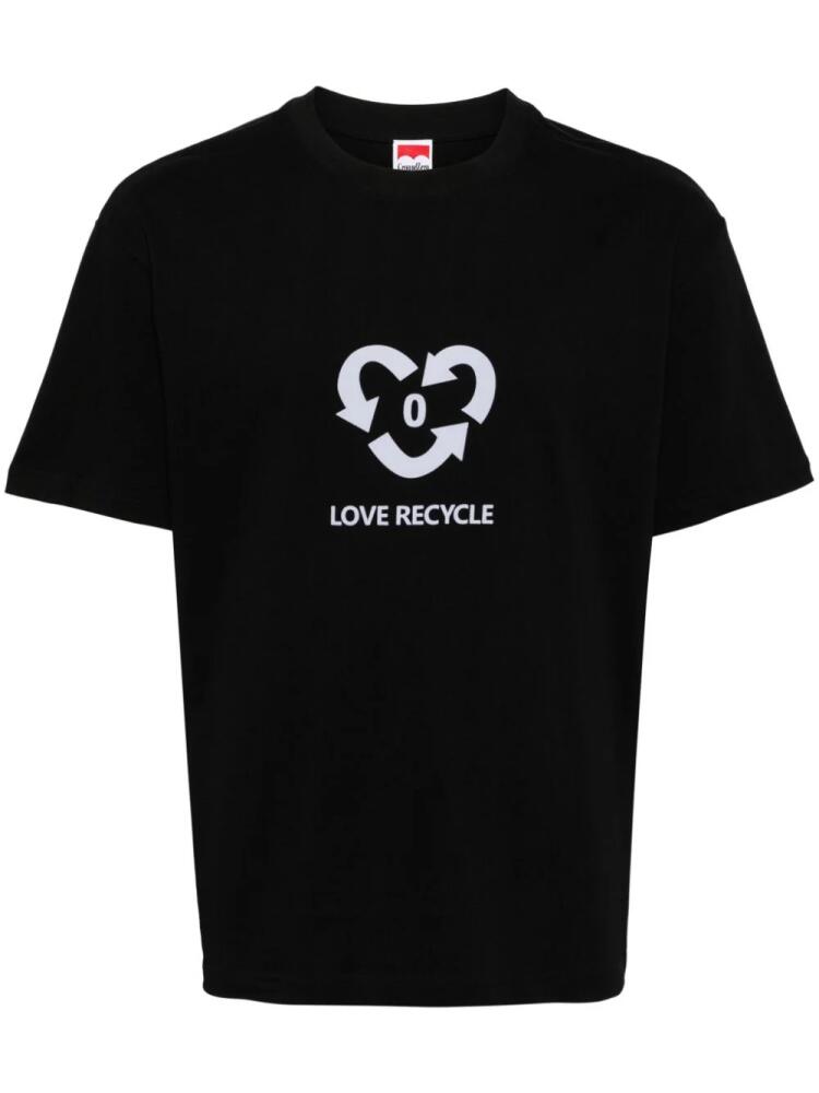 Ground Zero slogan-print cotton T-shirt - Black Cover