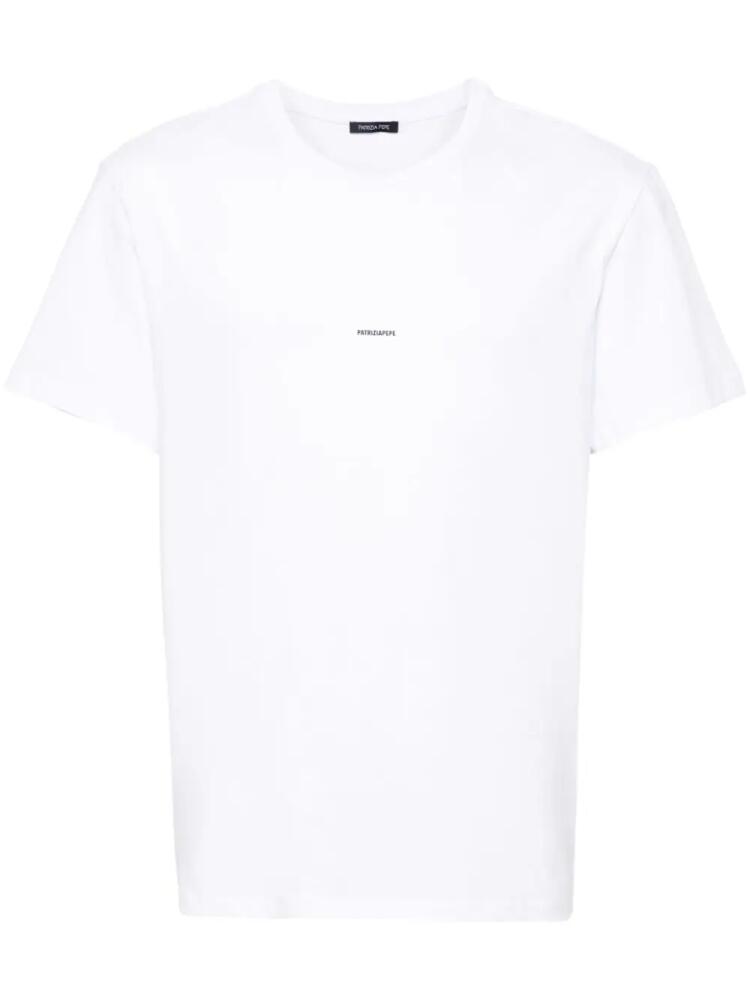 Patrizia Pepe logo-print cotton T-shirt - White Cover