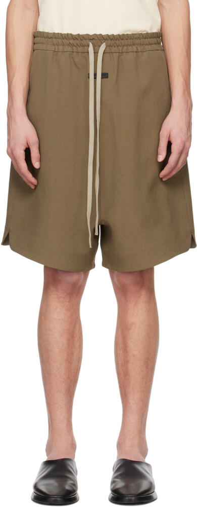 Fear of God Brown Relaxed Shorts Cover