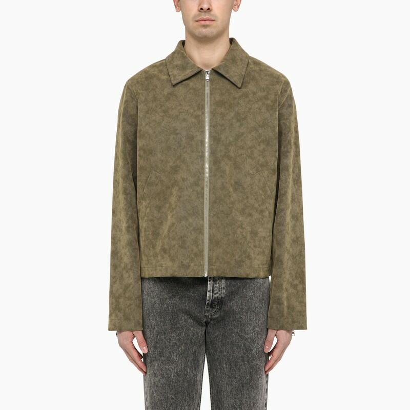 Séfr Moss-coloured Bardem jacket in synthetic suede Cover