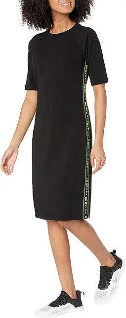 DKNY Short Sleeve Bodycon Dress w/ Logo Taping (Zest) Women's Clothing Cover