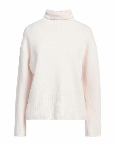 Aragona Woman Turtleneck Ivory Virgin Wool, Cashmere Cover