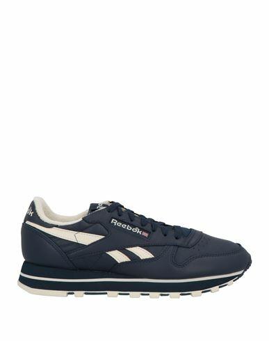 Reebok Woman Sneakers Midnight blue Leather, Textile fibers Cover