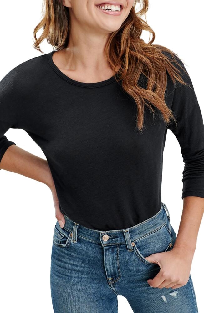 Splendid Crewneck Slub Jersey Tee in Black Cover