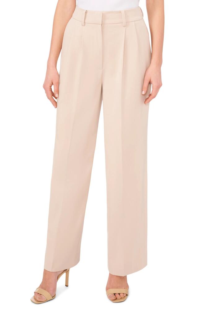 halogen(r) Pleated Straight Leg Pants in Oxford Tan Cover