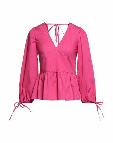 Sfizio Woman Top Fuchsia Cotton, Elastane Cover