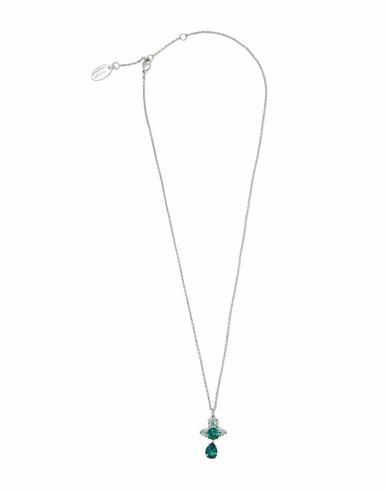 Vivienne Westwood Ismene Drop Pendant Woman Necklace Silver Brass, Cubic zirconia Cover