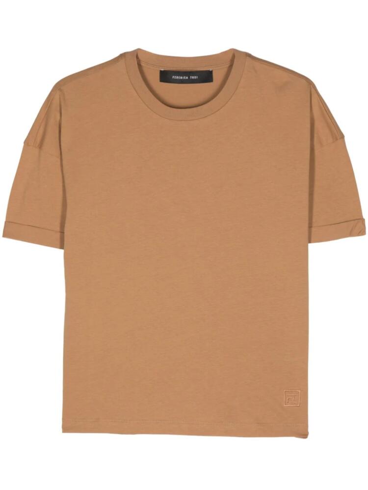 Federica Tosi crew-neck cotton T-shirt - Neutrals Cover