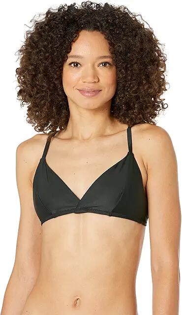 Madewell Madewell Second Wave Tie-Back Bikini Top (True Black) Women's Swimwear Cover