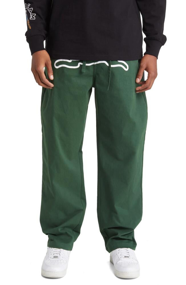 ICECREAM Skate Fit Drawstring Pants in Dark Green Cover