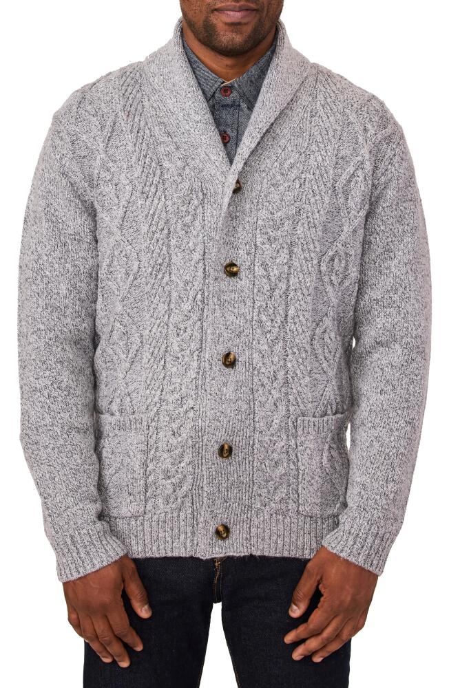 Rainforest The Pinebrook Shawl Collar Cardigan Sweater in Grey Cover