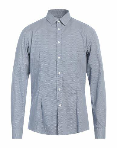 Daniele Alessandrini Man Shirt Blue Size 15 ¾ Cotton Cover