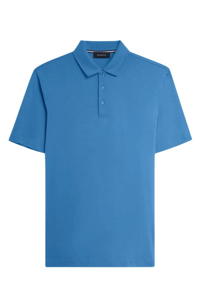 Bugatchi Mercerized Cotton Polo in Classic Blue Cover