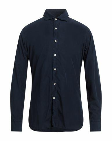 Alessandro Gherardi Man Shirt Midnight blue Cotton Cover