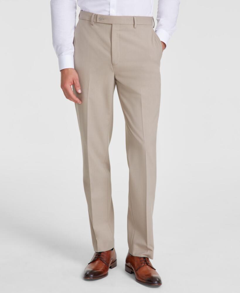 Calvin Klein Men's Slim-Fit Solid Dress Pants - Tan Cover