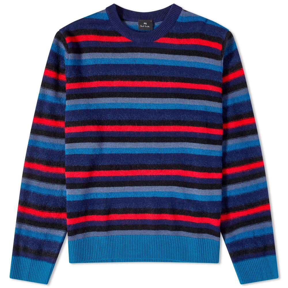 Paul Smith Men's Stripe Crew Knit in Blue Cover