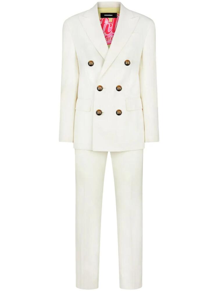 DSQUARED2 double-breast notched-lapel suit - White Cover