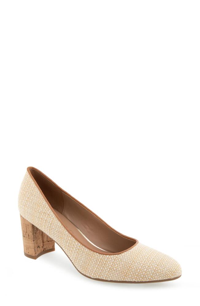 Aerosoles Betsy Pump in Natural Raffia Cover