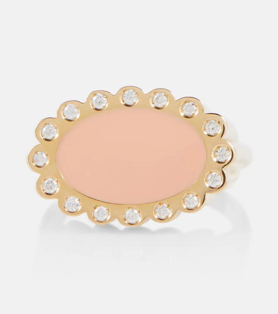 Aliita Margarita Brillante 18kt yellow gold ring with diamonds Cover