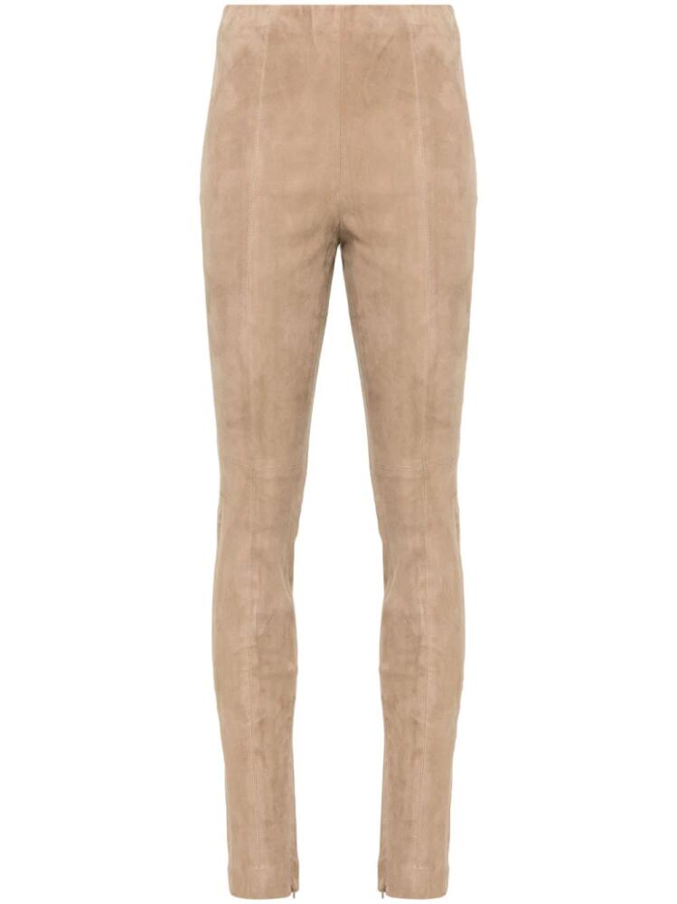 Polo Ralph Lauren panelled suede leggings - Neutrals Cover