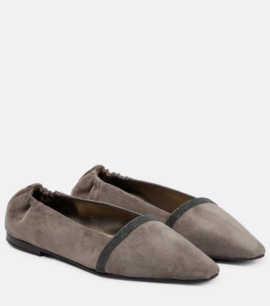 Brunello Cucinelli Suede ballet flats Cover