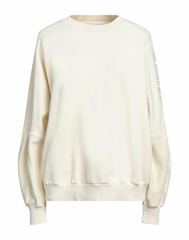 Oof Woman Sweatshirt Ivory Cotton Cover