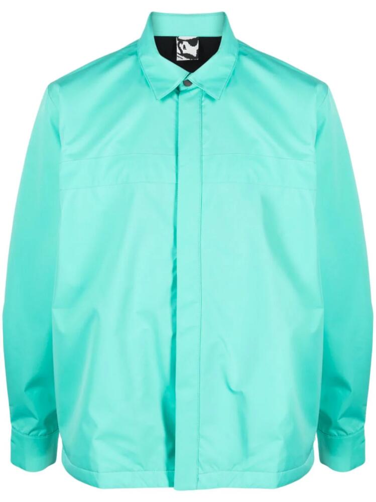 GR10K concealed-front shirt jacket - Green Cover